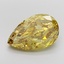 8.01 Ct. Fancy Vivid Yellow Pear Lab Grown Diamond