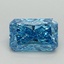 1.23 Ct. Fancy Vivid Blue Radiant Lab Grown Diamond