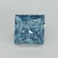 10.18 Ct. Fancy Vivid Blue Princess Lab Grown Diamond