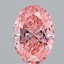 1.43 Ct. Fancy Vivid Pink Oval Lab Grown Diamond