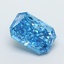 1.55 Ct. Fancy Vivid  Blue Radiant Lab Grown Diamond