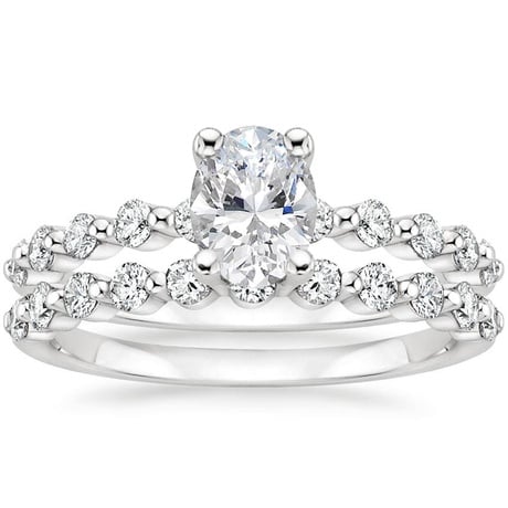 18K White Gold Marseille Diamond Bridal Set (1/2 ct. tw.)