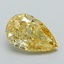 2.10 Ct. Fancy Vivid Yellow Pear Lab Grown Diamond