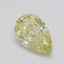 0.50 Ct. Fancy Yellow Pear Diamond