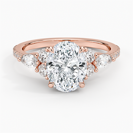 14K Rose Gold Luxe Nadia Pavé Diamond Ring (1/2 ct. tw.)