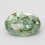 3.01 Ct. Fancy Vivid Green Oval Lab Grown Diamond