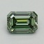 1.13 Ct. Fancy Vivid Green Emerald Lab Grown Diamond
