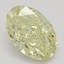 1.02 Ct. Fancy Light Yellow Oval Diamond