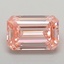 1.53 Ct. Fancy Vivid  Pink Emerald Lab Grown Diamond