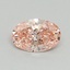 0.52 Ct. Fancy Vivid Pink Oval Lab Grown Diamond