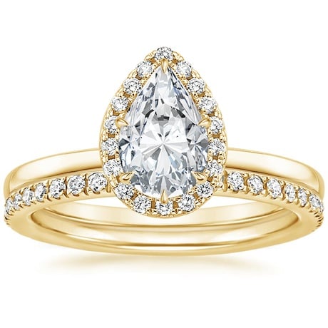 18K Yellow Gold Vienna Diamond Bridal Set (1/2 ct. tw.)