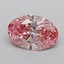 1.13 Ct. Fancy Pink Oval Lab Grown Diamond