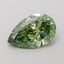 1.94 Ct. Fancy Vivid  Green Pear Lab Grown Diamond