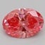 1.55 Ct. Fancy Vivid Pink Oval Lab Grown Diamond