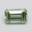 0.78 Ct. Fancy Intense Pacific Green Emerald Lab Grown Diamond