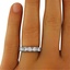 The Mandisa Ring, smalltop view on a hand