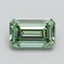 1.06 Ct. Fancy Intense Pacific Green Emerald Lab Grown Diamond