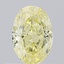 0.53 Ct. Fancy Yellow Oval Lab Grown Diamond
