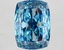 8.05 Ct. Fancy Vivid Blue Cushion Lab Grown Diamond