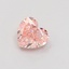 0.33 Ct. Fancy Intense Brownish Pink Heart Lab Grown Diamond