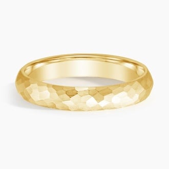 Canyon 4mm Wedding Ring in 18K Yellow Gold