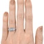 The Jessia Ring, smallzoomed in top view on a hand