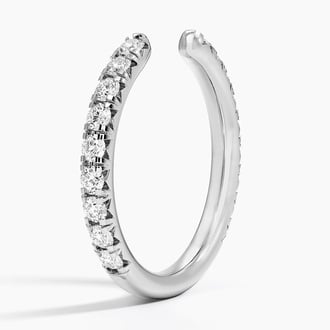 Sienna Three-Quarter Coverage Open Lab Diamond Ring (1/2 ct. tw.) in Platinum