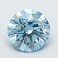 2.67 Ct. Fancy Vivid  Blue Round Lab Grown Diamond