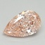 1.16 Ct. Fancy Intense Pink Pear Lab Grown Diamond