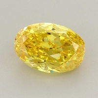 1.53 Ct. Fancy Intense Yellow Oval Lab Grown Diamond