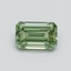 0.5 Ct. Fancy Intense Green Emerald Lab Grown Diamond