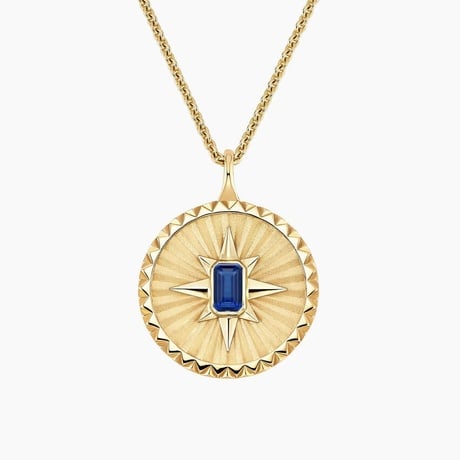Star Sapphire Medallion Necklace
