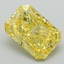 4.53 Ct. Fancy Vivid Yellow Radiant Lab Grown Diamond