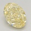 2.29 Ct. Fancy Intense Yellow Oval Lab Grown Diamond