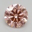 2.50 Ct. Fancy Intense Pink Round Lab Grown Diamond