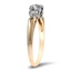 The Rebbecca Ring, smalltop view on a hand