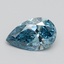 1.51 Ct. Fancy Vivid Blue Pear Lab Grown Diamond