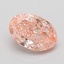 1.08 Ct. Fancy Vivid Pink Oval Lab Grown Diamond