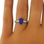 The Fielder Ring, smalltop view on a hand