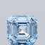 1.21 Ct. Fancy Vivid Blue Asscher Lab Grown Diamond