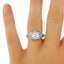 The Autumn Ring, smalltop view on a hand