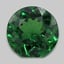 7.5mm  Green  Round   Garnet