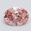 3.02 Ct. Fancy Intense Pink Oval Lab Grown Diamond