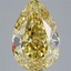 5.58 Ct. Fancy Intense Yellow Pear Lab Grown Diamond
