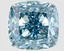 3.68 Ct. Fancy Vivid Blue Cushion Lab Grown Diamond