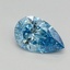 0.65 Ct. Fancy Vivid Blue Pear Lab Grown Diamond
