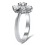The Sally Ring, smalltop view on a hand