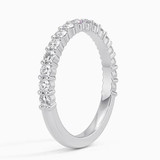 Shared Prong Wedding Band
