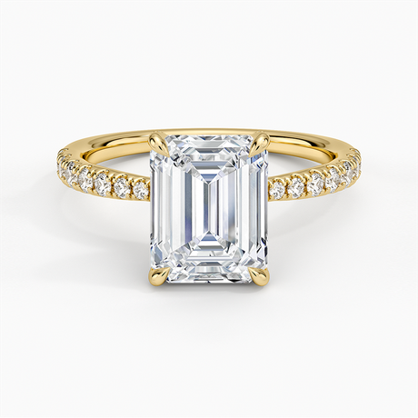 18K Yellow Gold Freesia 2mm Diamond Ring (1/3 ct. tw.)