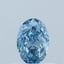 0.60 Ct. Fancy Vivid Blue Oval Lab Grown Diamond